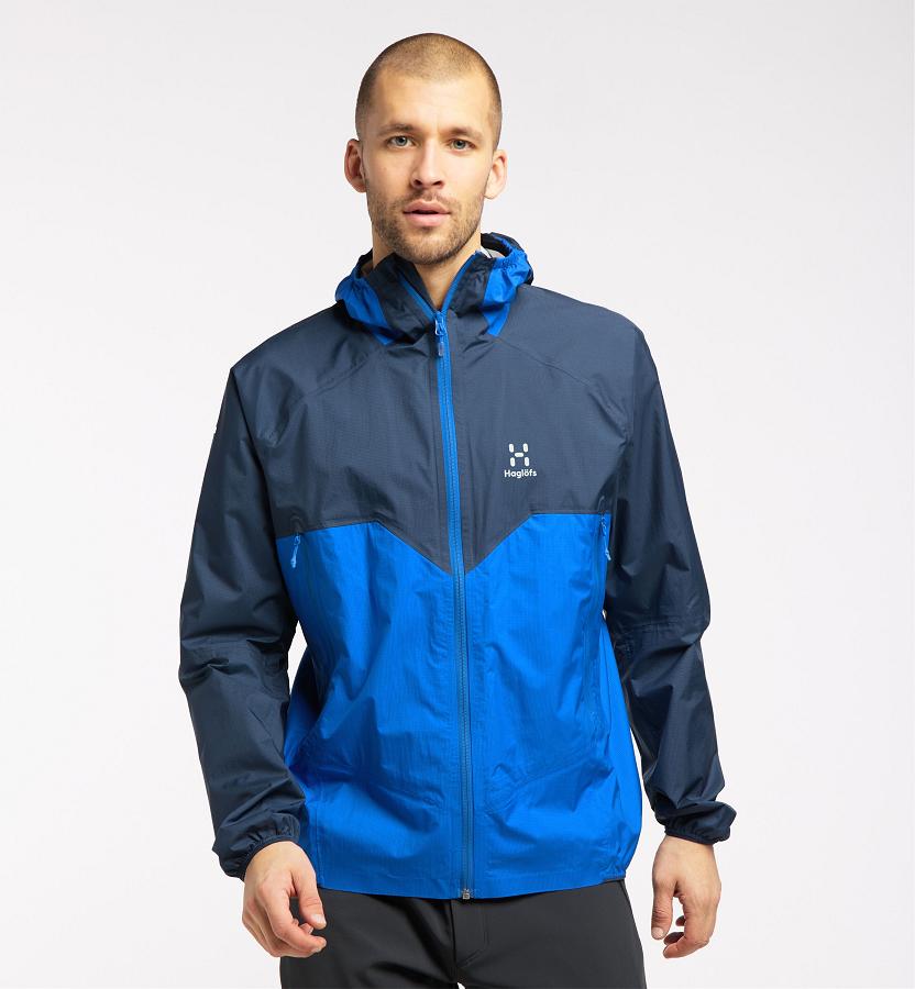 Haglöfs Mens L.I.M Proof Waterproof Jacket Blue New Zealand 23516TPWN